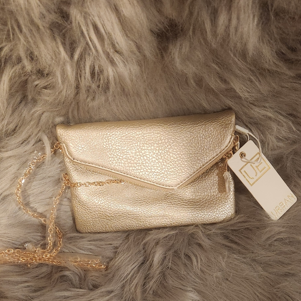 Urban Expressions  Light Gold Clutch Bag
